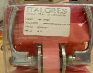 CERRADURA CON PRIVACIDAD CHROME