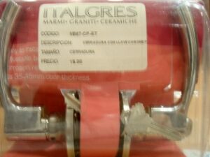 CERRADURA CON LLAVE CHROME POLISHED