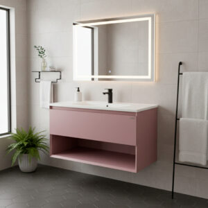 MUEBLE DE BANO MATT PINK 100CM