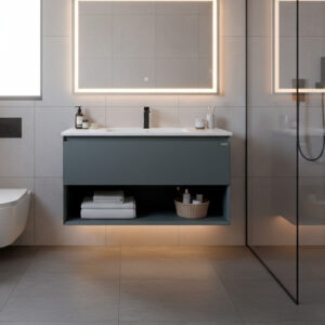 MUEBLE DE BANO LIGHT GREEN 100CM