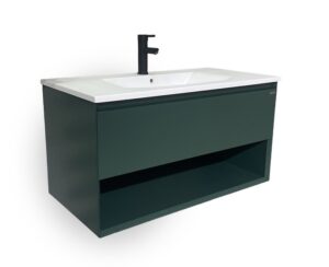 MUEBLE DE BANO DARK GREEN 100CM