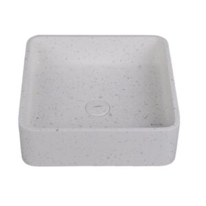CONCRETE BASIN SQUARE COLOR E15 TERRAZO WHITE LIGHT