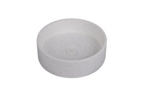 CONCRETE BASIN ROUND COLOR E15 TERRAZO WHITE LIGHT