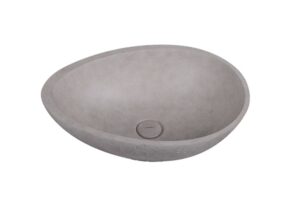 CONCRETE BASIN LEAF COLOR D1 LIGHT CEMENT