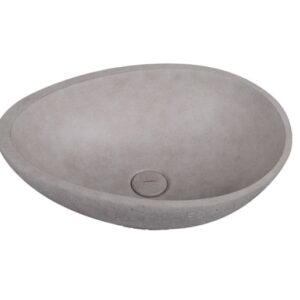 CONCRETE BASIN LEAF COLOR D1 LIGHT CEMENT