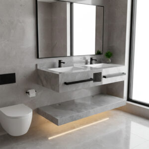 MUEBLE ROCK STONE PACIFIC GREY POLISHED 120CM