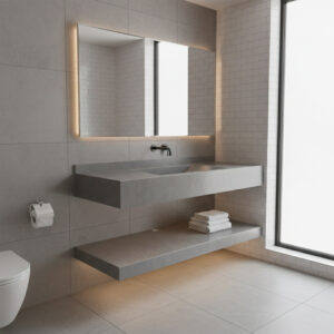 MUEBLE ROCK STONE CEMENTO GREY MAT 120CM