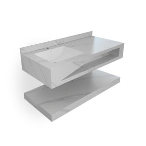 MUEBLE ROCK STONE CALACATTA IMPERIALE MAT 120CM