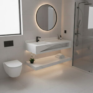 MUEBLE ROCK STONE CALACATTA IMPERIALE MAT 120CM