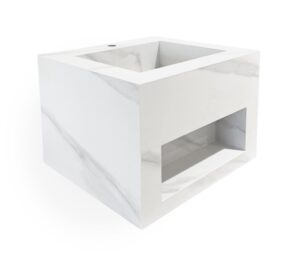 MUEBLE ROCK STONE CARRARA WHITE MAT 60CM