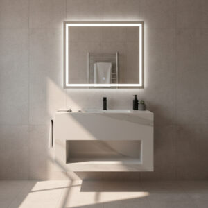 MUEBLE ROCK STONE CARRARA WHITE MAT 60CM