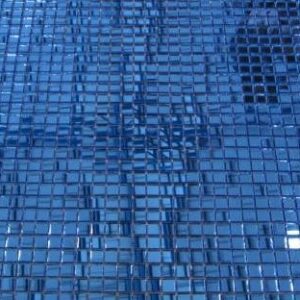 MOSAIQUILLO METALIZADO AZUL 31.8X31.8CM