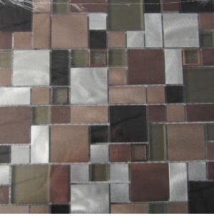 MOSAIQUILLO METALICO BRONZE 30X30