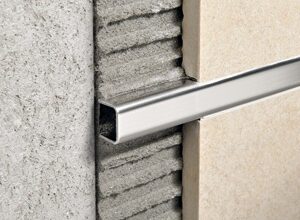 PERFIL DECORATIVO EN ACERO PULIDO 20X10mm