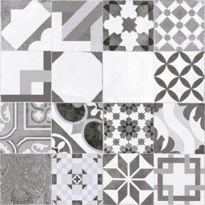 MOSAICO GRIS MATE 45X45CM