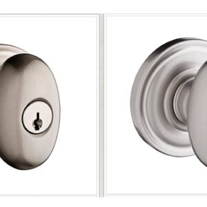 KNOBS PRIVACY ELLIPSE SATIN NICKEL