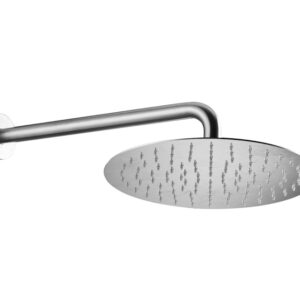 ROCIADOR DE PARED REDONDO DE 300MM Y BRAZO DE 400MM ORO BRUSHED