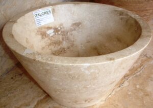 LAVAMANOS DE MARMOL NOCE