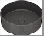 CONCRETE BASIN BLACK 432x432x150