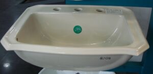 LAVAMANO RECTANGULAR 8" BONE NOSTALGIA