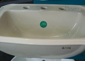 LAVAMANO RECTANGULAR 8" BONE NOSTALGIA