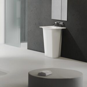 LAVAMANOS DE PEDESTAL DE BAÑO TYTAN 620X840X460