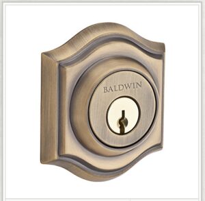 TRADITIONAL ARCH DEADBOLT MATTE BRASS & BLACK