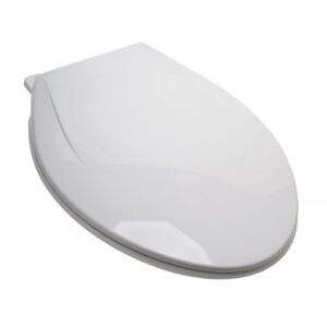 ASIENTO EZ CLOSE WHITE ELONGATED PLASTIC WITH COVER