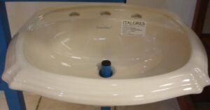 LAVAMANO DE EMPOTRAR REGENT BONE 8"