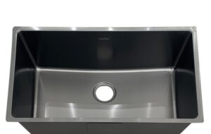 FREGADOR BLACK DE UN HUECO 760/440/200 SS304 1.0