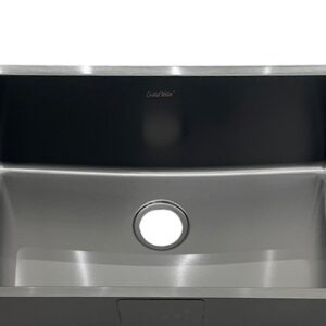 FREGADOR BLACK DE UN HUECO 760/440/200 SS304 1.0