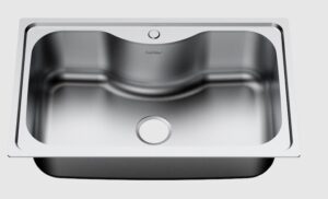 FREGADOR SENCILLO DE UN HUECO 800/500/200 SS304 0.7