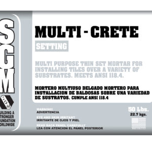 PEGAMENTO MULTI CRETE WHITE 50 LBS