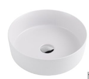 LAVAMANOS REDONDO DE SOBRE PONER WHITE MATT