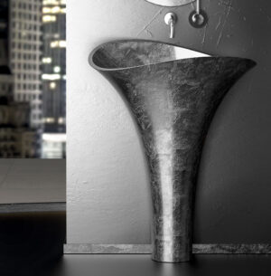 LAVAMANOS FLOWER EVOLUTION VETROFREDDO SILVER