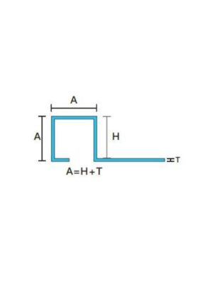 PERFIL PARA AZULEJOS SUS304 BLACK BRUSHED