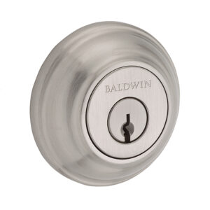 DEADBOLT DOUBLE CYLINDER TRADITIONAL ROUND SATIN NICKEL