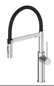 GRIFERIA DE COCINA CON MANGUERA HERNON CHROME