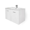 COMPLETE FURNITURE CM100X45X52 W/2 DOORS + TECNOPLAN TOP-017 LATTE MATT LACQUERED