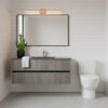MUEBLE WILD COLLECTION COL.935 ROVERE TITANIO 100x45x40 GLASS TOP