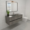 MUEBLE WILD COLLECTION COL.935 ROVERE TITANIO 100x45x40 GLASS TOP