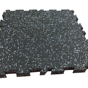 PISO DE GIMNASIO INTERLOCK BLANCO 50X50X2CM