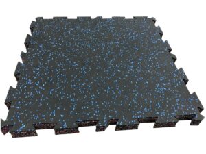 PISO DE GIMNASIO INTERLOCK AZUL 50X50X2CM