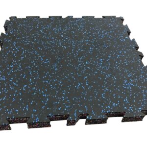 PISO DE GIMNASIO INTERLOCK AZUL 50X50X2CM