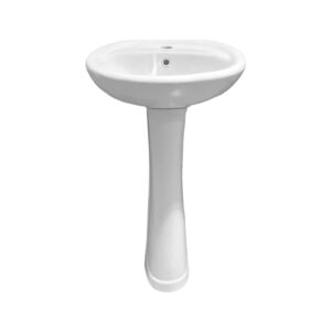 LAVAMANOS DE PEDESTAL BLANCO