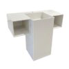 LAVAMANOS DE PEDESTAL TERRAZO POLISHED CON LATERALES