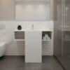 LAVAMANOS DE PEDESTAL TERRAZO POLISHED CON LATERALES