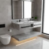 MUEBLE ROCK STONE PACIFIC GREY POLISHED 120CM