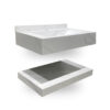MUEBLE ROCK STONE CALCATTA IMPERIALE MAT 80CM