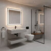MUEBLE ROCK STONE TRAVERTINO MATE 80CM